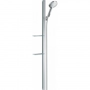 Душевой гарнитур со штангой Hansgrohe коллекция Raindance Select S EcoSmart 120 3jet 150 см и мыльницей хром 27647000