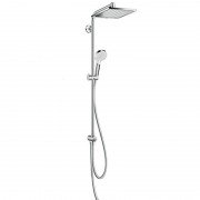 Душевая система Hansgrohe коллекция Crometta E Showerpipe EcoSmart Reno 240 1jet хром 27289000
