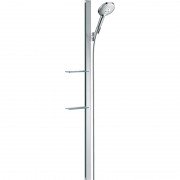 Душовий гарнітур зі штангою Hansgrohe колекція Raindance Select S 120 3jet 150 см і мильницею хром 27646000