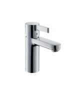 Змішувач для раковини одноважеля з донним клапаном Hansgrohe колекція Metris S хром 31016000