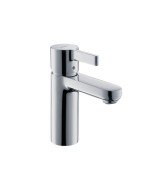 Смеситель для раковины однорычажный с донным клапаном Hansgrohe коллекция Metris S хром 31016000