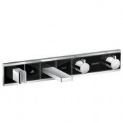 Смеситель с термостатом для ванны для 2 потребителей Hansgrohe коллекция RainSelect черный 15359600