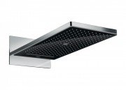 Верхній душ з тропічним душем Hansgrohe колекція Rainmaker Select 3jet 580 мм хром / чорний 24001600