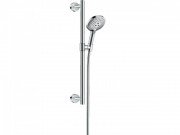 Душевой гарнитур со штангой Hansgrohe коллекция Raindance Select S 3jet 120 мм хром/белый 26320400