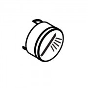 Кнопка для термостата Hansgrohe колекція Shower Select чорний 92573610