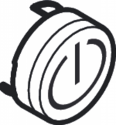 Кнопка для термостата Hansgrohe колекція Shower Select чорний 92579610