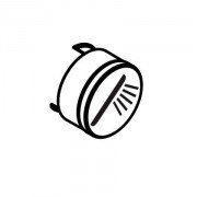 Кнопка для термостата Hansgrohe коллекция Shower Select черный 92573610