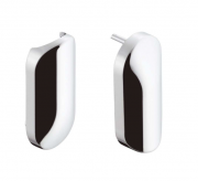 Заглушки для кришки унітазу Hansgrohe колекція Unica хром 92107000