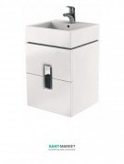 Тумба під раковину Kolo Twins 50 з двома ящиками білий глянець 89489000