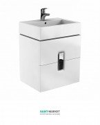 Тумба під раковину Kolo Twins 60 з двома ящиками білий глянець 89492000