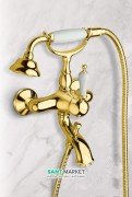 Смеситель для ванны настенный однорычажный RESP CAESAR золото 152.378.311 ORO