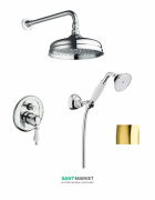 Комплект душової системи RESP CAESAR прихованого монтажу золото 152.378.211 ORO