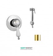 Набор для гигиенического душа RESP CAESAR скрытого монтажа золото 152.378.210 ORO