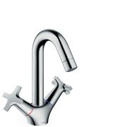 Змішувач для раковини двухвентильний Hansgrohe колекція Logis Classic хром 71272000