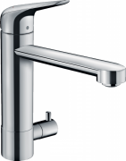 Змішувач для кухні одноважільний з запірним вентилем Hansgrohe колекція M42 хром 71813000
