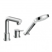Смеситель однорычажный на борт ванны с душем Hansgrohe коллекция Talis S хром 72417000