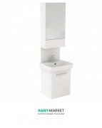 Тумба с раковиной подвесная Kolo Nova Pro 50 см с зеркалом белая M39014000