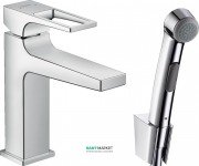 Змішувач для раковини одноважеля з гігієнічним душем Hansgrohe колекція Metropol хром 74522000