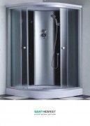 Гідробокс кутовий Santeh 90x90x215 з гідромасажем спини 6801-9