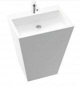 Раковина для ванної Marmorin Tebe 70х50 см для підлоги литий камінь білий P 530 070 020 010