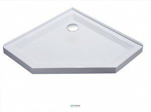 Душевой поддон пятиугольный Volle 100х100х4 белый 10-22-1010