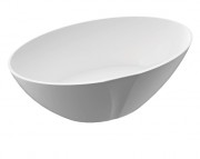 Ванна з каменю Marmorin Selia 156х83,5 см см окремостояча білий 719 156 020 xx x