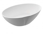 Ванна з каменю Marmorin Selia 156х83,5 см см окремостояча білий 719 156 020 xx x