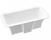 Ванна з каменю armorin Tytan 179x89 см окремостояча з кришкою білий 668 180 0xx xx x