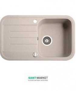 Мойка для кухни прямоугольная Marmorin Pesta 1k 1o врезная  искусственный камень песочный 170 113 007