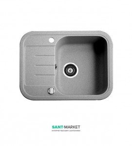 Мийка для кухні прямокутна Marmorin Pesta 1k 0 5o врізна штучний камінь сірий 170 133 003