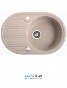 Мийка для кухні овальна Marmorin Arena врізна штучний камінь пісочний 280 113 007