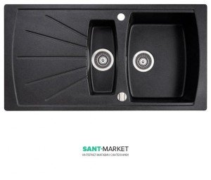 Мойка для кухни прямоугольная Marmorin Fenco 1 5k 1o крыло слева  врезная  искусственный камень 320 513 0xx