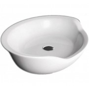 Раковина для ванної Marmorin Siwa 54х39,5 см литий камінь білий P 535 054 020 010