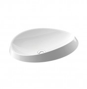 Раковина для ванной Marmorin Alice III 60х38,6 см встраиваемая литой камень белый P 550 060 020 010