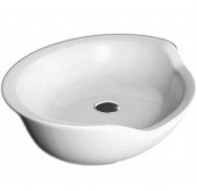 Раковина для ванної Marmorin Siwa 54х39,5 см литий камінь білий P 535 054 020 010