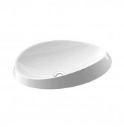 Раковина для ванной Marmorin Alice III 60х38,6 см встраиваемая литой камень белый P 550 060 020 010