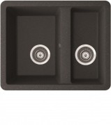 Мийка для кухні Marmorin Fado 1,5k 56х46 см штучний камінь Magranit чорний 427 500 002