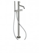 Смеситель однорычажный напольный (отдельностоящий) Treemme 40мм нержавеющая сталь 1303IS01