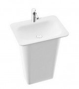 Раковина для ванної Marmorin Tytan 62х46 см для підлоги литий камінь білий 650 062 020 xx x