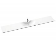 Раковина для ванної Marmorin Vera регульована від 90 до 250 см литий камінь білий 643 REG 0xx xx x