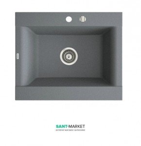 Мийка для кухні Marmorin Voga II 1k врізна штучний камінь сірий 712 103 003