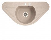 Мийка для кухні трапециевидная Marmorin Duro 1k trapez врізна штучний камінь пісочний 130 743 007