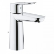 Змішувач для раковини одноважеля з донним клапаном Grohe колекція BauLoop хром 23762000