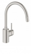 Смеситель для кухни с выдвижной лейкой Grohe Concetto New суперсталь 32663DC1