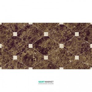 Плитка настінна Navarti Crema Marfil Natural Crown Marron 25x50