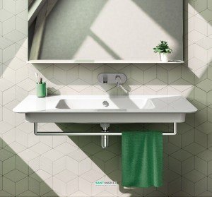 Раковина для ванной подвесная Catalano GREEN UP 80х52 см без отверстий под смеситель белая  180GRUP00