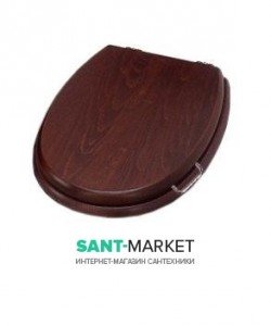 Сидіння з кришкою для унітазу Simas Lante дерево петлі хром з мікроліфтом LA008