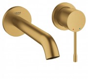 Смеситель для раковины однорычажный настенный Grohe коллекция Essence  матовый прохладный восход 19408GN1