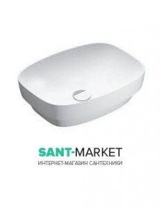 Раковина для ванной настольная или полувстраиваемая Catalano Green LUX 50х38 см без отв. под смеситель  белая матовая 150AGRLXBM