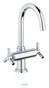 Змішувач для раковини двухвентильний з донним клапаном прихований Grohe Atrio хром 21019000